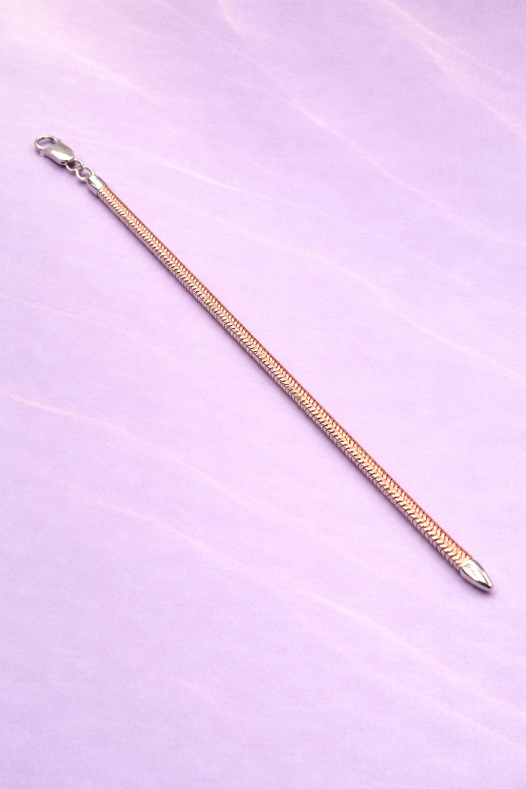 Silk Bracelet (Sterling Silver & Rose Gold)